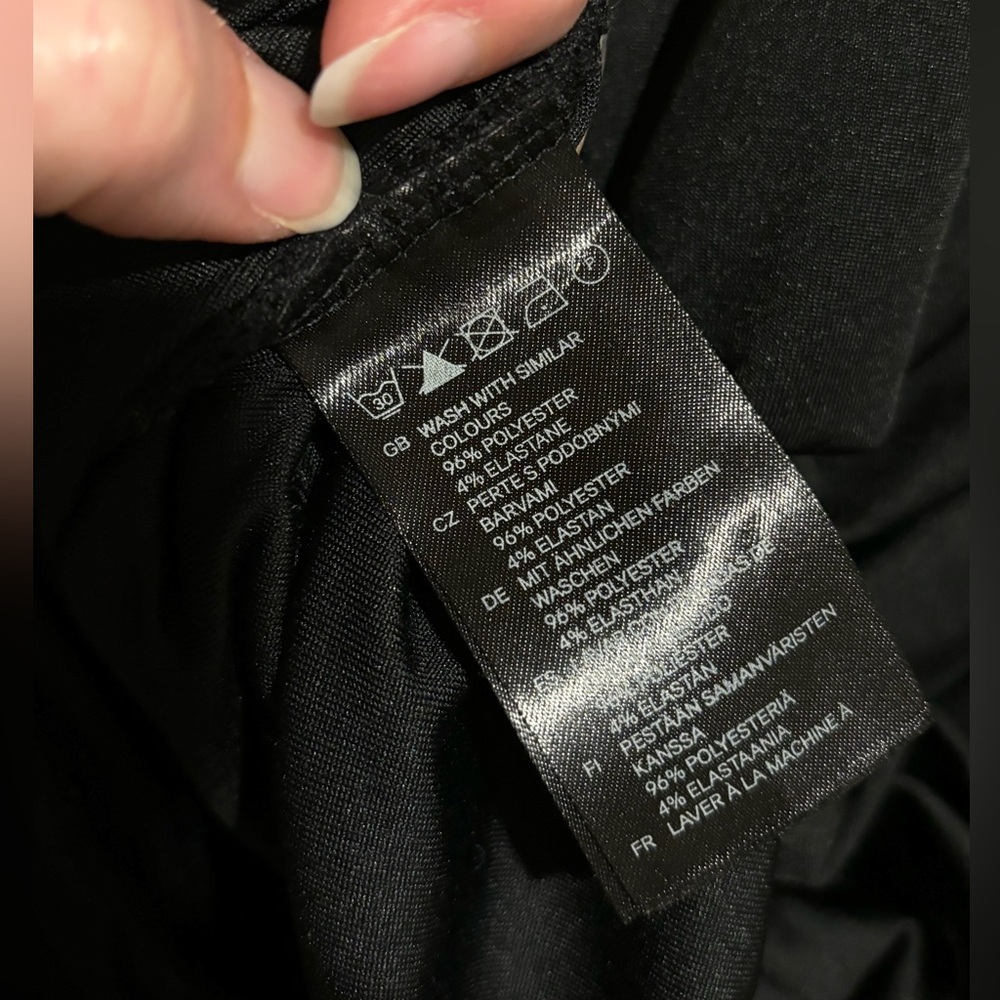 H&M Black Rouched Bodycon Dress - Picture 4 of 4